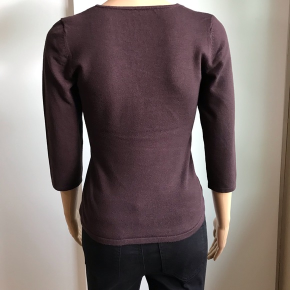 ♻️Reposted Express V neck sweater blouse size XS in chocolate brown color - Picture 2 of 5